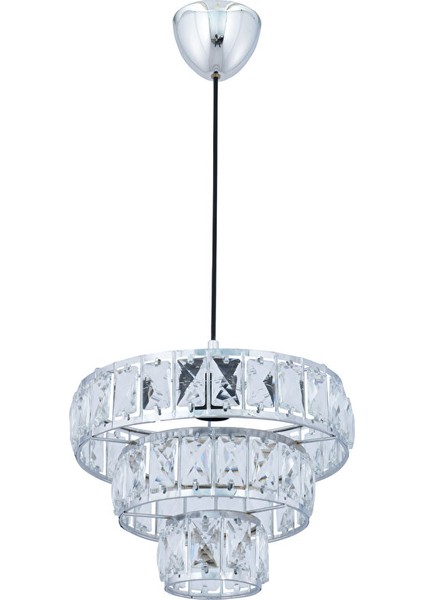 Sultan 40'lık Krom Lüx Taşlı Mutfak Salon Antre Yatak ve Çocuk Odası Avize modelleri