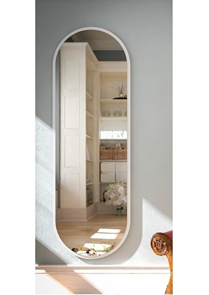 Tarz Design Beyaz Oval Dekoratif Boy Aynası 50X150 cm fiyatları