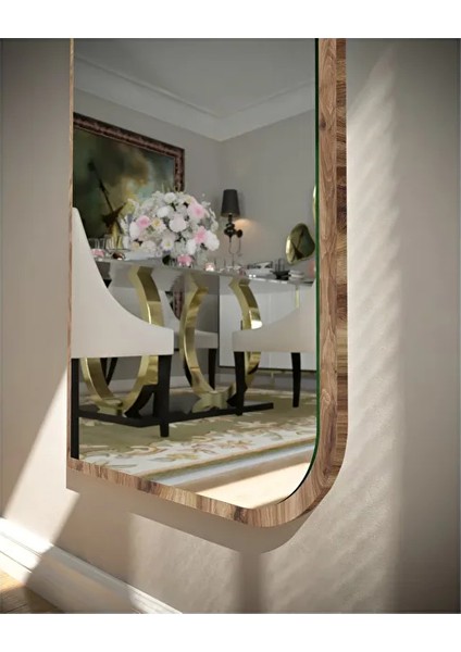 Tarz Design Kemence Ceviz Dekoratif Boy Aynası 50X150 modelleri