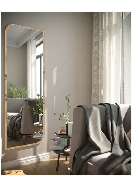 Beyaz Çapraz Oval Dekoratif Boy Aynası 40X120 cm fiyatları