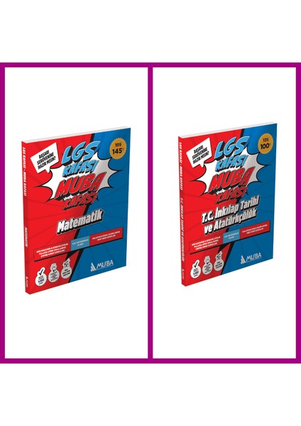 Lgs Kafası - Muba Kafası Matematik ve Inkılap Tarihi Set Soru Ban