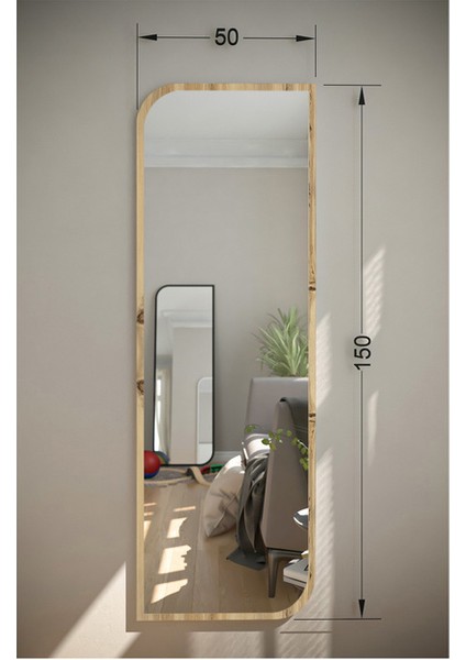 Tarz Design Keçe Gold Dekoratif Boy Aynası 50X150 fırsatları