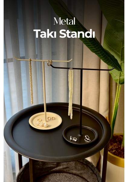Metal Takı Standı – Küpe Kolye Bileklik Düzenleyici Organizer