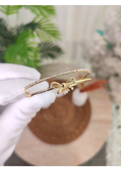 Kadın Zirkon Taşlı Kurdele Model Bileklik fiyatları