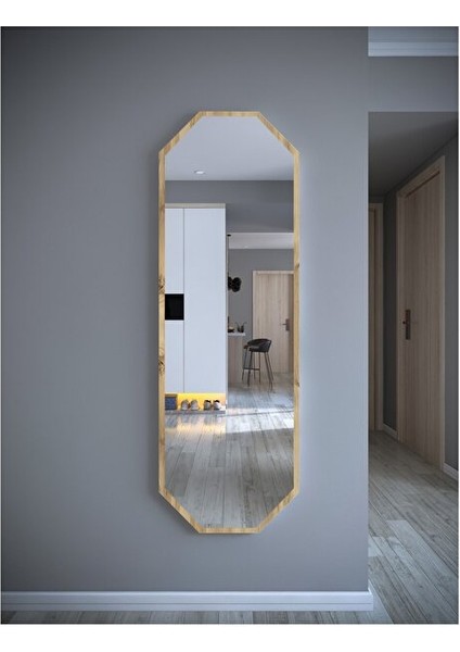 Beyaz 6 Gen Dekoratif Boy Aynası 40X120 cm