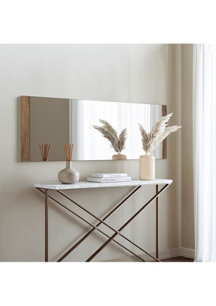 40X120 cm Ceviz Dekoratif Duvar Salon Koridor Ofis Boy Aynası fiyatları