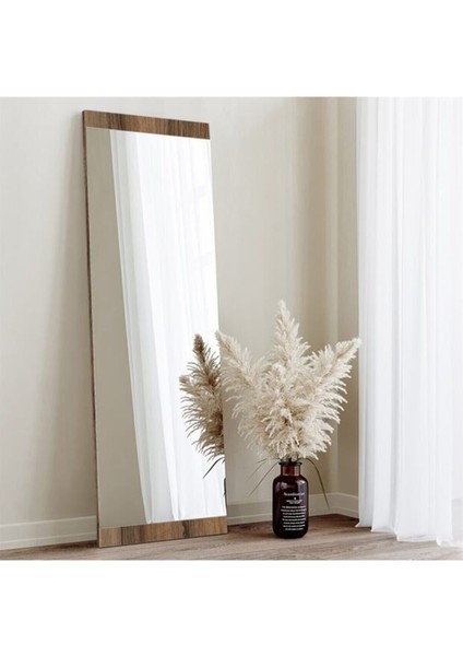 40X120 cm Ceviz Dekoratif Duvar Salon Koridor Ofis Boy Aynası fırsatları