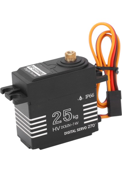 Hobbyfans 25KG Paslanmaz Çelik Dişli Yüksek Tork Servo Su Geçirmez Dijital Servo 1:8 1:10 Rc Araba Tekne Robot (Yurt Dışından) fiyatları