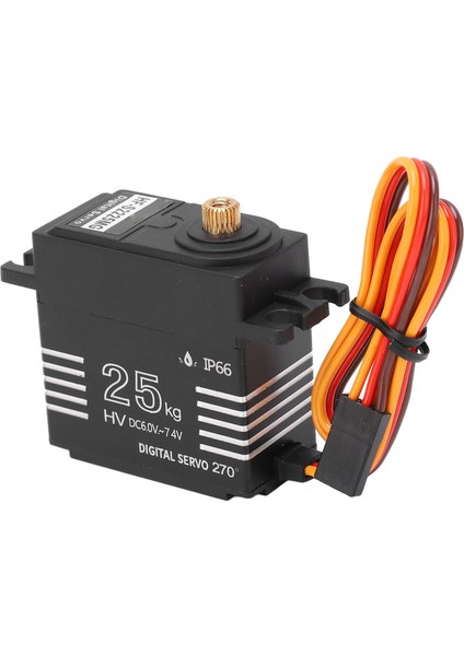 Hobbyfans 25KG Paslanmaz Çelik Dişli Yüksek Tork Servo Su Geçirmez Dijital Servo 1:8 1:10 Rc Araba Tekne Robot (Yurt Dışından) modelleri