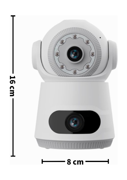 SQ003 Akıllı Iç Mekan Güvenlik Kamerası: Full Hd, Wifi, 4mp, 360 Derece, Gece Görüşlü, Iki Yönlü Ses fiyatları