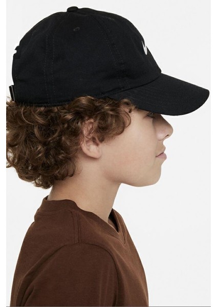 Club Kids Cap Black Çocuk Nakış Swoosh Şapka Siyah modelleri
