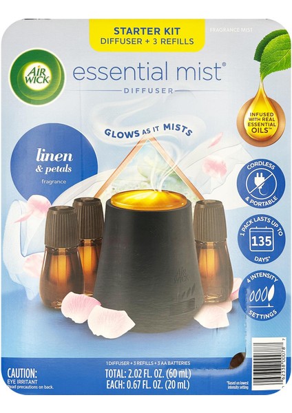 Essential Mist Otomatik Hava Tazeleyici Kit Ferah ve Çiçek Yaprakları