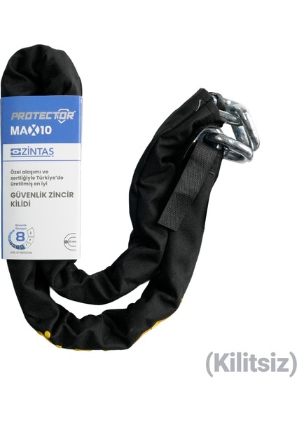 Protector MAX10MM 120cm Motosiklet Zinciri Kilitisiz
