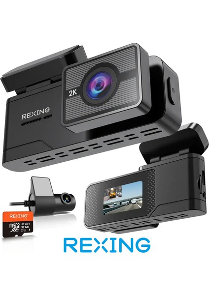 C2 2K+1080P Wifi Araç Kamerası + 32GB Sd Kart