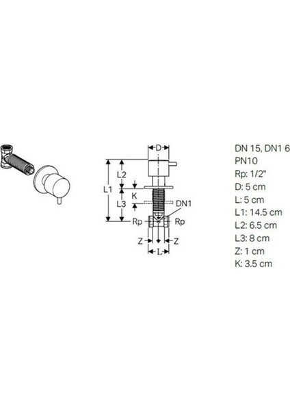 Geberit 616.004.14.1 Ankastre Stop Valf - Siyah fiyatları