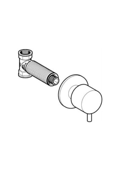Geberit 616.004.14.1 Ankastre Stop Valf - Siyah modelleri