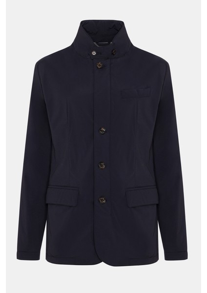 Erkek Lacivert Su Geçirmez Hafif Ceket