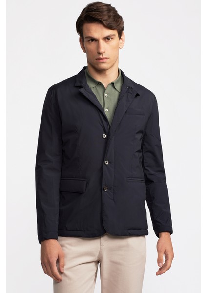 Erkek Lacivert Su Geçirmez Hafif Ceket modelleri