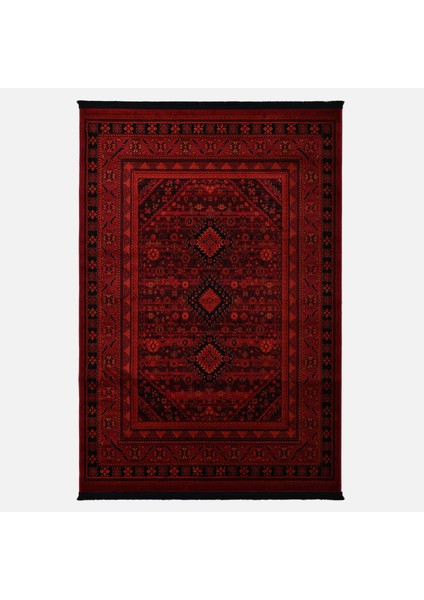 Afgan Türkmen Otantik Desenli Dokuma Kırmızı Oturma Odası Salon Mutfak Halısı Yolluk X380A fiyatları