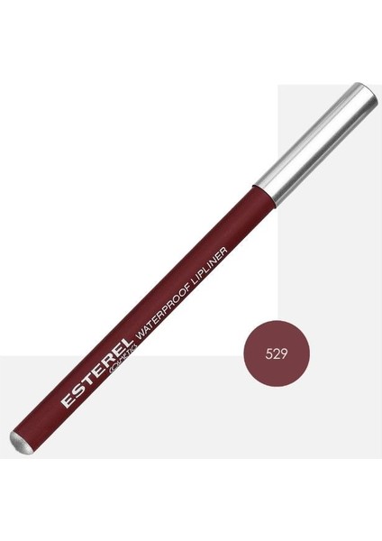 Waterproof Dudak Kalemi Kahverengi Mat & Yoğun Pigment 529 Profesyonel Kullanım