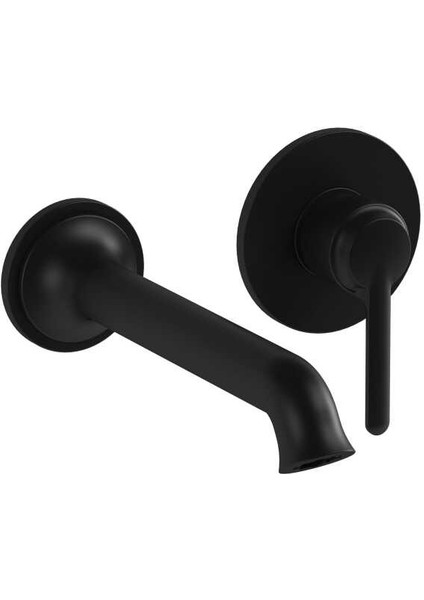 Origin Classic A4288936 Iki Delikli Ankastre Lavabo Bataryası Sıva Üstü Mat Siyah