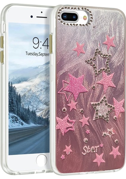 Msa-Shop Newface Iphone 7 Plus Kılıf Blade Aynalı Desenli Kapak - Desen 7