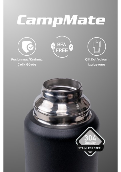1 Litre Çift Katlı Çelik Termos-24 Saat Sıcak, 48 Saat Soğuk,(Kamp, Piknik, Ofis, Seyahat) modelleri