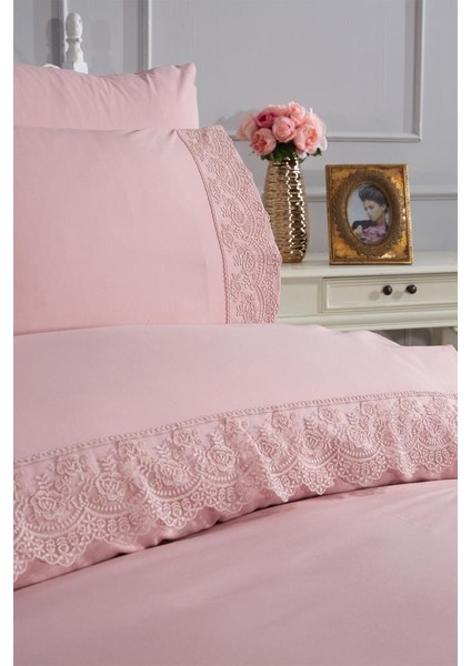 Fransız Güpürlü Kuris Nevresim Takımı Pudra fiyatları