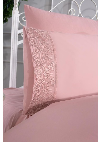 Fransız Güpürlü Kuris Nevresim Takımı Pudra fırsatları