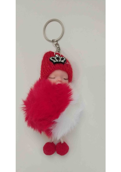Hediyelik Sevimli Bebek Figürlü Ponponlu Anahtarlık – 5 'li Renkli Yumuşak Tüylü Peluş Charm Anahtarlık indirimleri