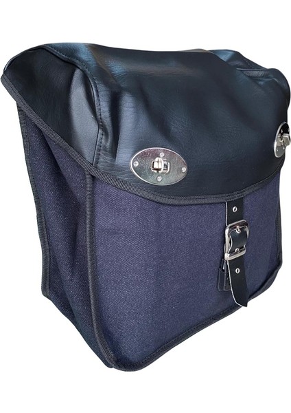 Motosiklet Deri Kumaş Yan Çanta Takımı Heybe