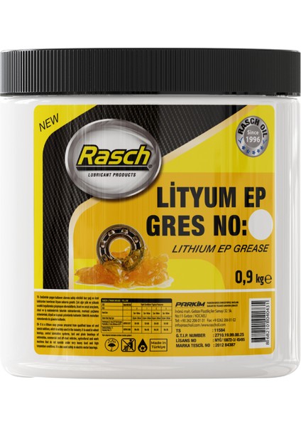Lityum Sarı Gres