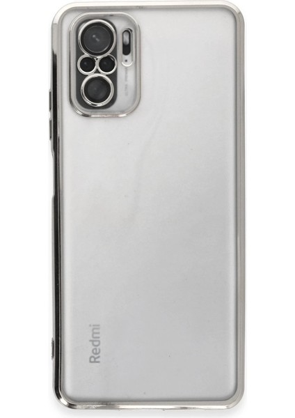 Msa-Shop Newface Xiaomi Redmi Note 10 Kılıf Razer Lensli Silikon - Gümüş fiyatları