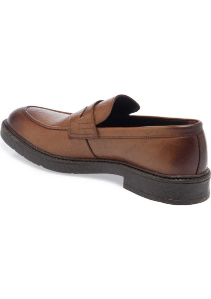 Kahve Hakiki Deri Erkek Casual Ayakkabı - E23S1AY56537-K68 fırsatları