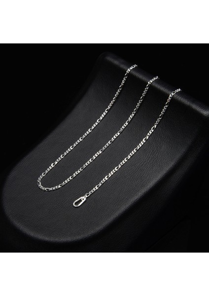 40 Mikron Figaro Gümüş Zincir