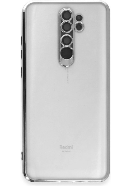 Msa-Shop Newface Xiaomi Redmi Note 8 Pro Kılıf Razer Lensli Silikon - Gümüş fiyatları