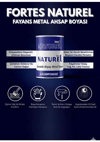 Fayans Boyası Tezgah, Mermer, Ahşap, Mobilya, Cam, Seramik, Kapı Boyası 1lt fiyatları