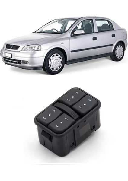 Astra G Cam Açma Düğmesi 4 Lü Ön Sol 98-04 6240106 Uyumlu