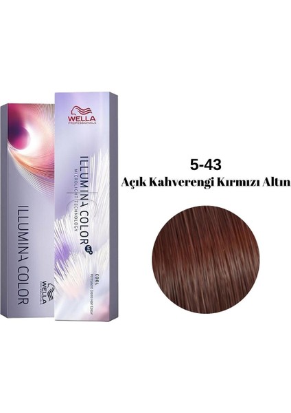 Illumina Tüp Boya 60ML. 5-43 A.k.kırmızı Altın