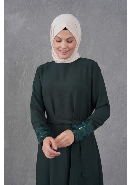 Manşeti Aksesuarlı Günlük Elbise indirimleri