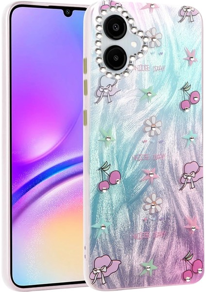 Msa-Shop Newface Samsung Galaxy A06 Kılıf Blade Aynalı Desenli Kapak - Desen 4