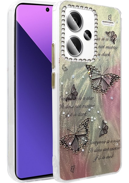 Msa-Shop Newface Xiaomi Redmi Note 13 Pro Plus Kılıf Blade Aynalı Desenli Kapak - Desen 6