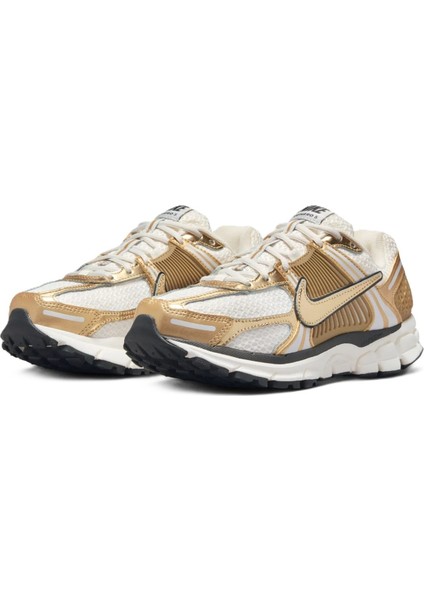 Bowerman Zoom Vomero 5 Metallic Gold Leather Sneaker Hakiki Deri Kadın Günlük Spor Ayakkabı Beyaz Sarı modelleri