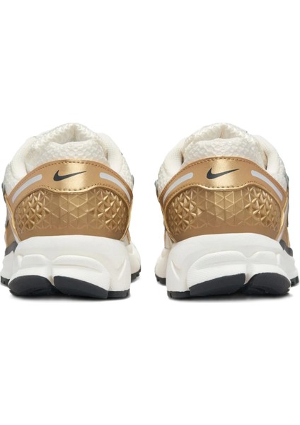 Bowerman Zoom Vomero 5 Metallic Gold Leather Sneaker Hakiki Deri Kadın Günlük Spor Ayakkabı Beyaz Sarı fırsatları