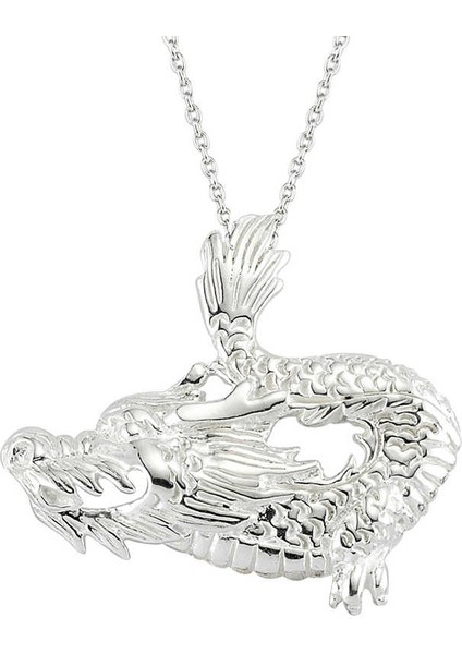 925 Ayar Gümüş Ejderha Erkek Gümüş Kolye (BC-A87151)