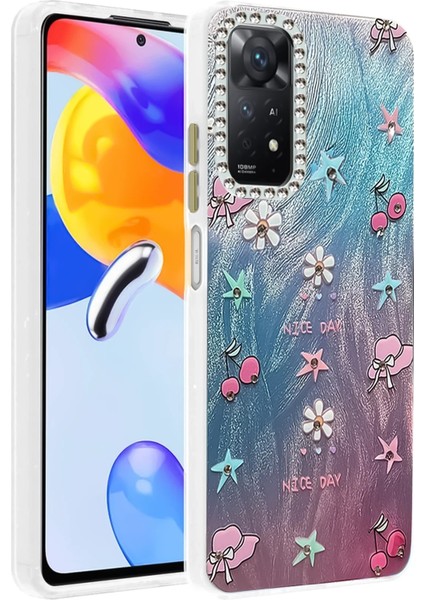 Msa-Shop Newface Xiaomi Redmi Note 12 Pro 4g Kılıf Blade Aynalı Desenli Kapak - Desen 4