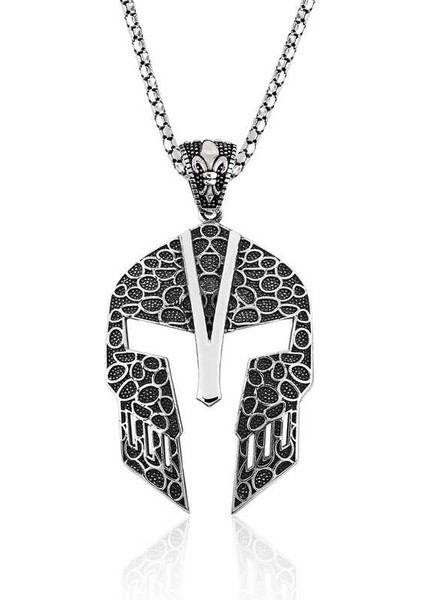 925 Ayar Gümüş Gladyatör Erkek Gümüş Kolye (BC-AA9227)