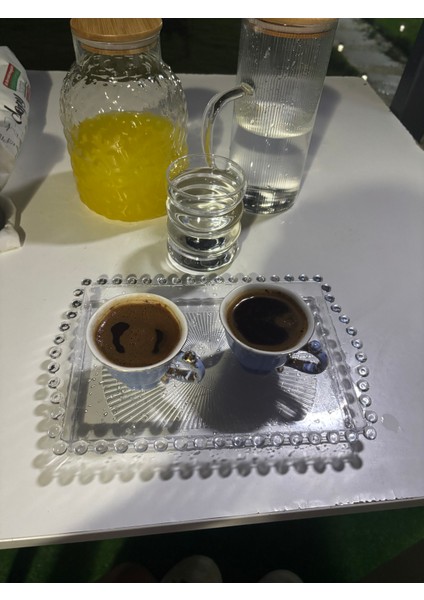 Boncuk Akrilik Tepsi Oval Tutmalı fiyatları