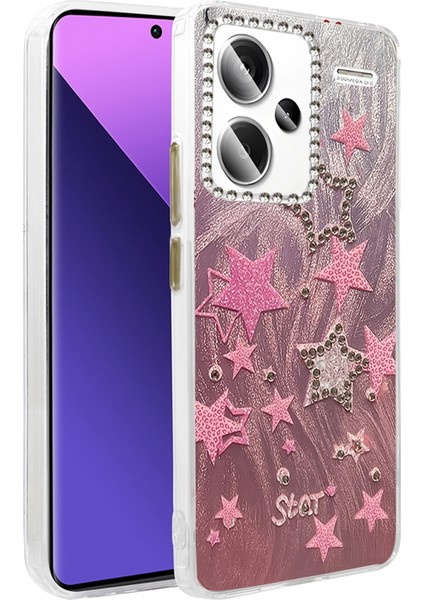 Msa-Shop Newface Xiaomi Redmi Note 13 Pro Plus Kılıf Blade Aynalı Desenli Kapak - Desen 7