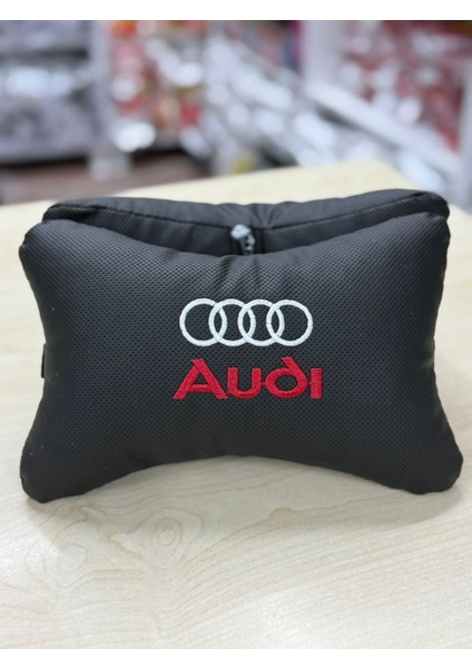 Araba Oto Koltuk Boyun Yastığı Seyahat Yastık 2 Adet Audi